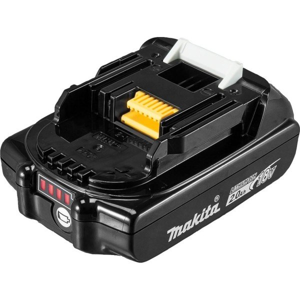 Аккумулятор Makita BL1820B • 18V LXT Li-ion • 2.0Ah • индикатор заряда • 1 шт.
