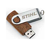 Флешка STIHL 16 ГБ (из древесины грецкого ореха)